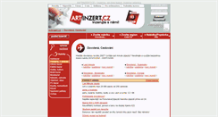 Desktop Screenshot of dovolena.artinzert.cz