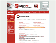 Tablet Screenshot of dovolena.artinzert.cz